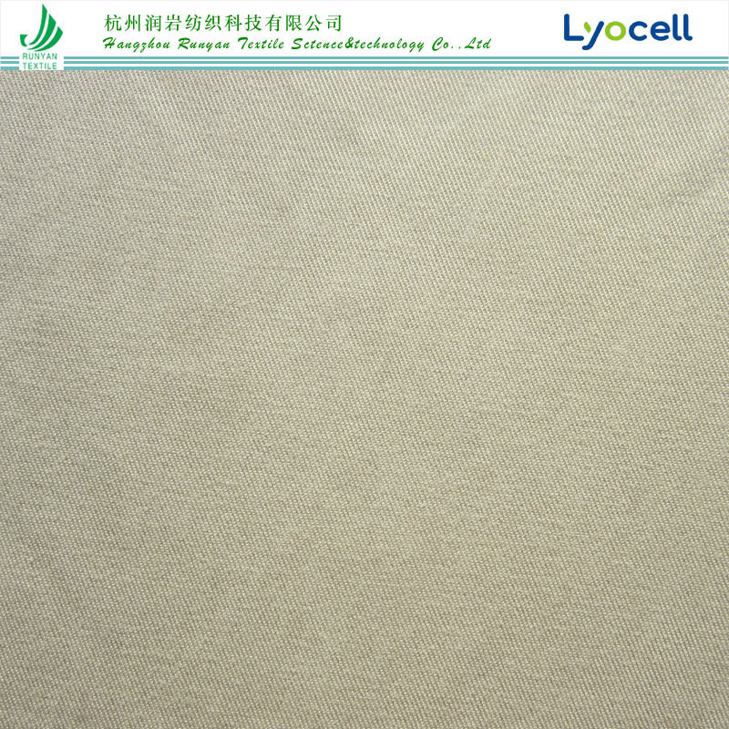 21*16+70D天丝棉弹力斜纹面料275gsm莱赛尔棉弹力斜纹面料