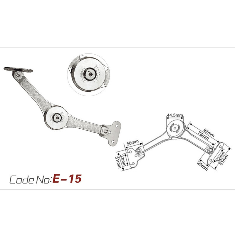 Parada a voluntad Varilla de soporte Puerta de gabinete engrosada Puerta abatibada Armario Maquinaria Aleación de zinc Parada a voluntad Varilla de soporte Parada a voluntad