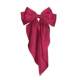 Satin Large Vintage Long Ribbon Bow Hairpin Multicolor Triangle Towel Burgundy Bow Spring Clip Hair Accessories