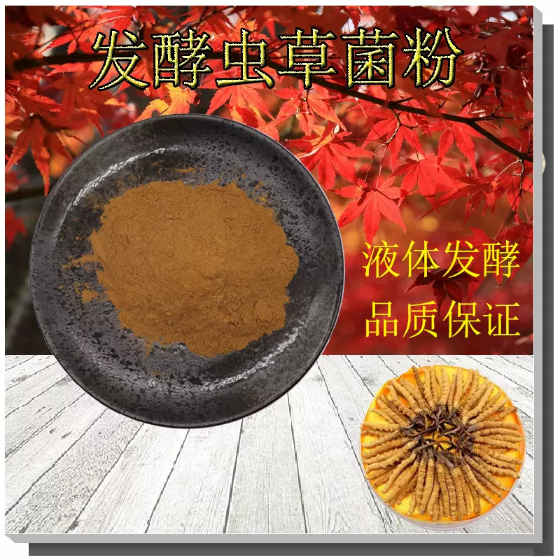 发酵虫草菌粉可检测蝙蝠蛾拟青霉素菌丝体粉无中间商cs-4虫草菌粉
