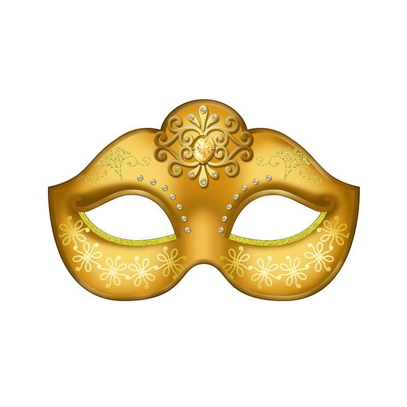 Máscara de fiesta de carnaval caliente transfronteriza mascarada fiesta máscara de papel carnaval imagen principal máscara de bricolaje