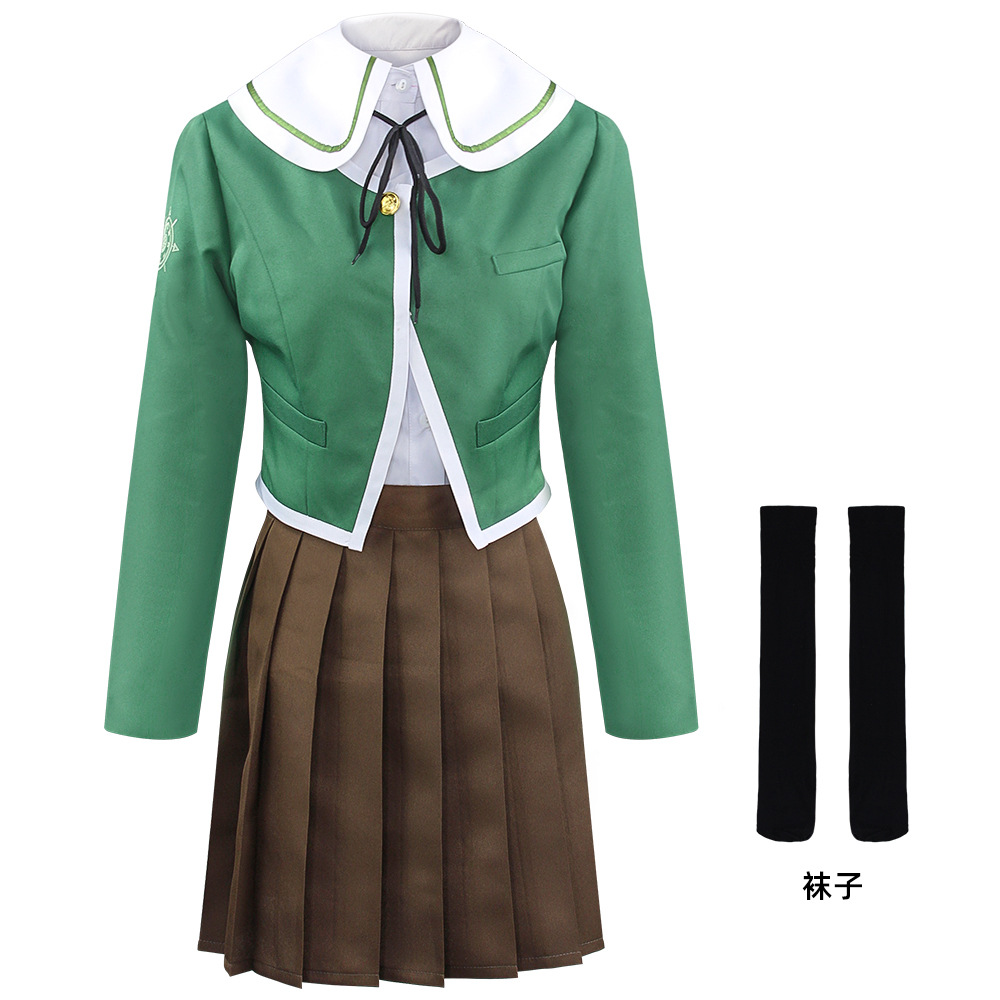New Danganronpa Animation Costumes Fuji Saki Cosplay Campus Costumes Anime Performance Costumes in Stock