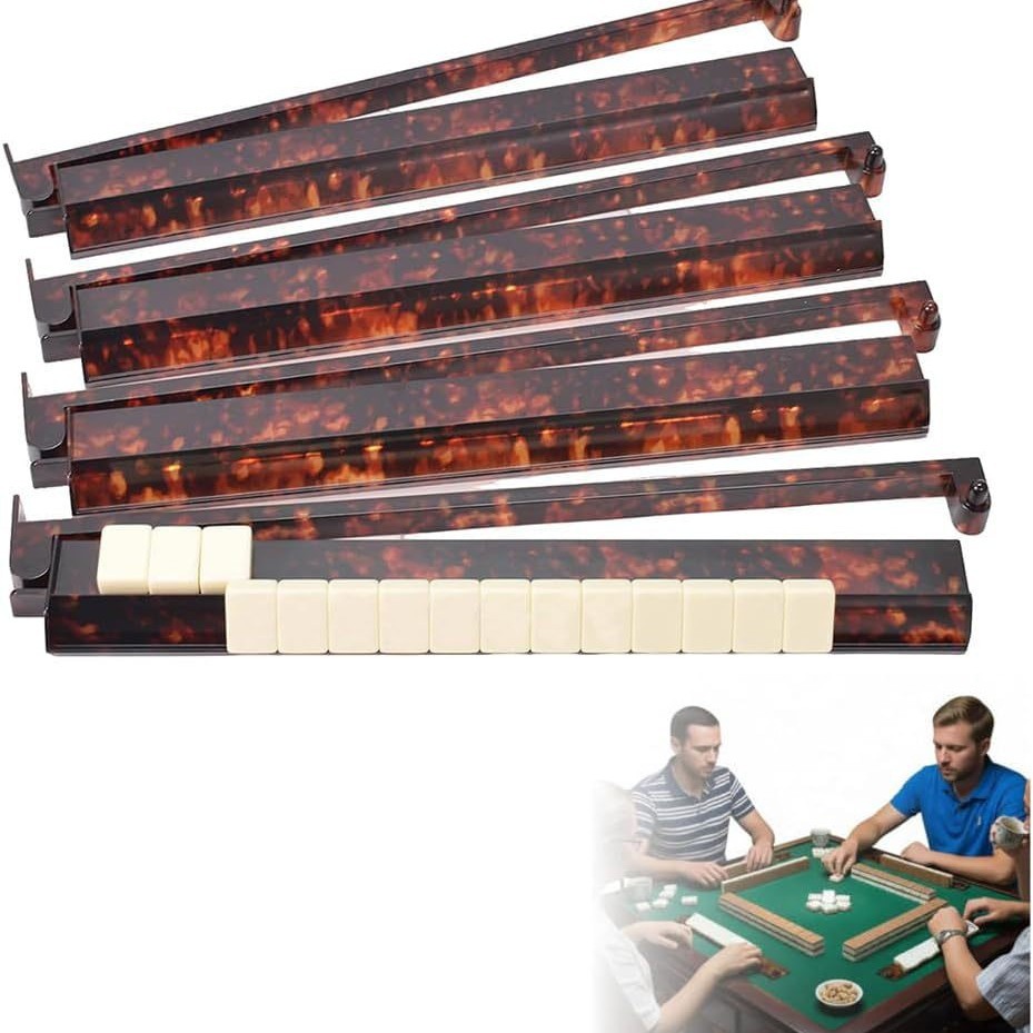 Amazon's New Best-Selling Mahjong Ruler, American-Style Two-In-One Ruler, Card Ruler, Push Rod, Cross-Border Mahjong Card Arranging Ruler