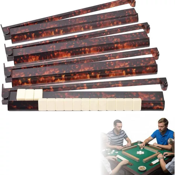 Amazon's New Best-Selling Mahjong Ruler, American-Style Two-In-One Ruler, Card Ruler, Push Rod, Cross-Border Mahjong Card Arranging Ruler