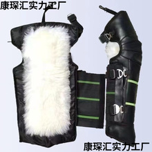 纯羊毛护膝保暖电动车护膝膝盖骑摩托车加厚防寒挡风冬季护腿加长