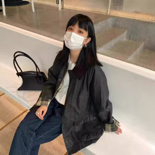 osbedale复古鼠尾草绿无蜡灯芯绒男女同款防水中长风衣外套秋冬