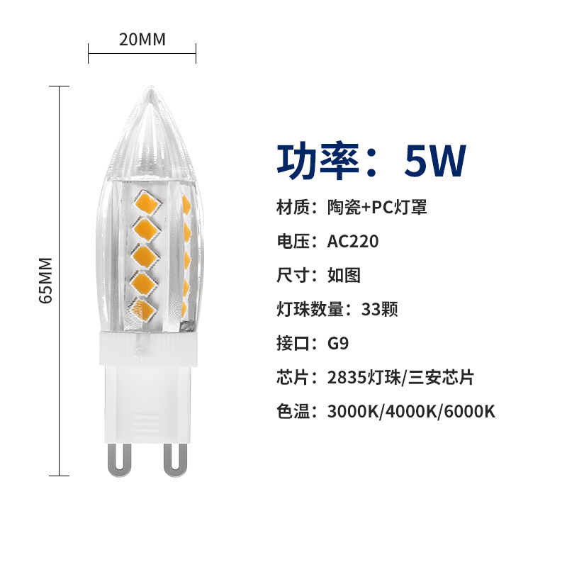 5W 포인티드-엔지니어링 180-260v