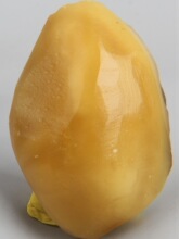 俄罗斯天然蜜蜡原石原矿 随形珠子料桶珠俄料鸡油黄原矿琥珀 全皮