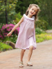 Summer dress, fresh small princess costume, with embroidery, french style