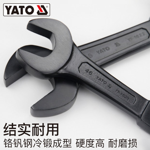 YATO Open Knocking Wrench Heavy-duty Single-head Straight Handle Wrench 22-150mm Large Industrial-grade Board