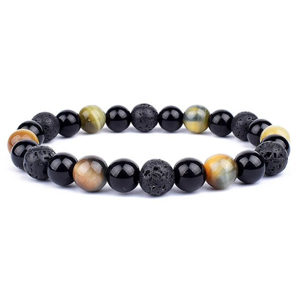 Fantasy tiger eye volcanic stone