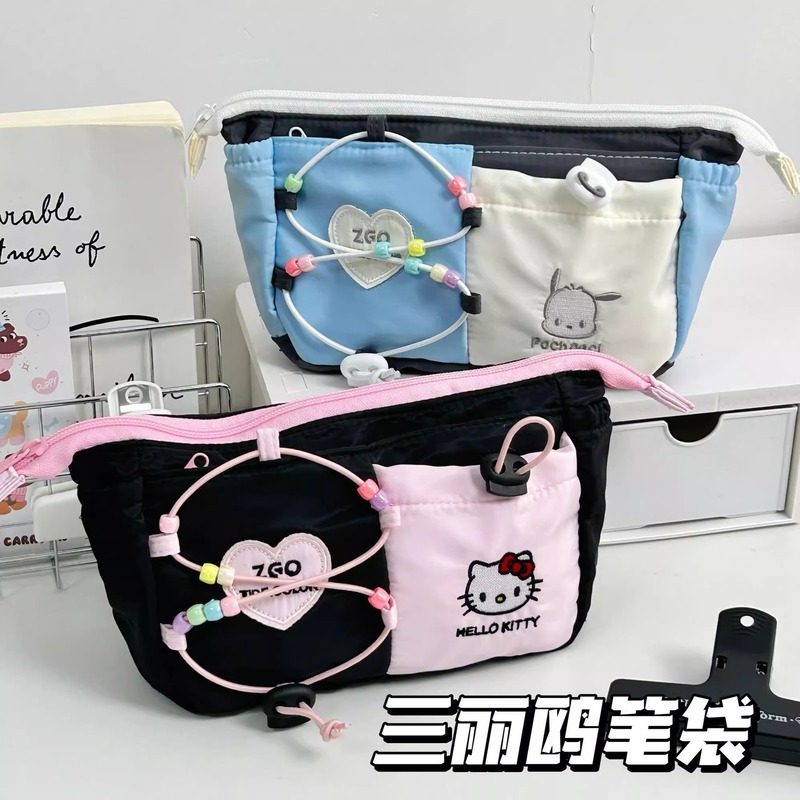 シナモンドッグ ジョイントペンケース 大容量 女の子文具 高価値 インス風 中学生筆箱|undefined