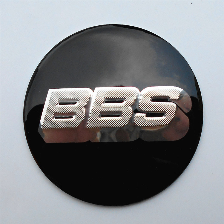 Etiqueta decorativa del logotipo del automóvil Etiqueta engomada del automóvil de metal Etiqueta de modificación del volante Etiqueta del cubo de la rueda Etiqueta del automóvil de cada marca 65mm