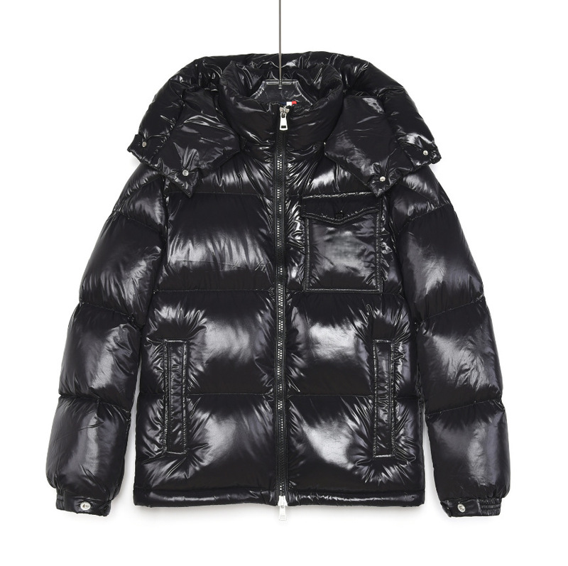 Men's down Jacket 2025 New Hooded Thickened High Version Maya Classic Color Stripe Essential