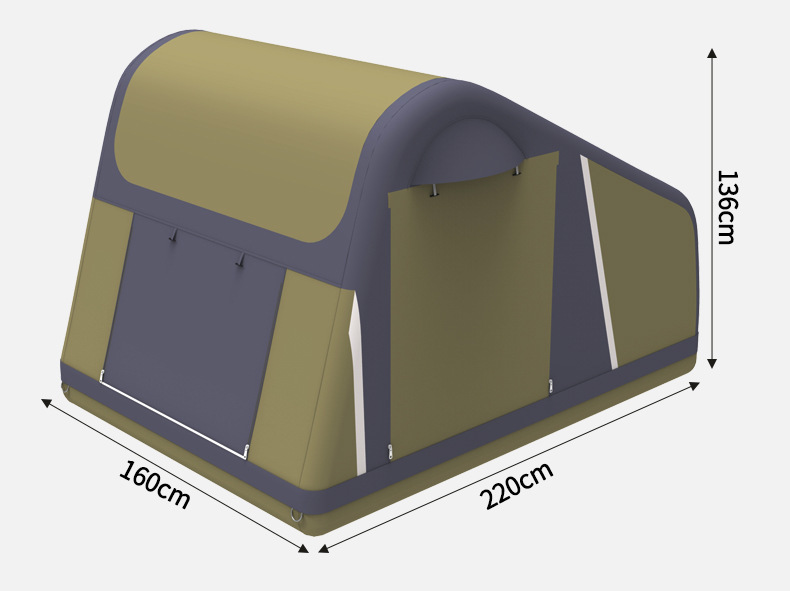 Jituo new outdoor camping inflatable roof tent mountaineering camping car tent portable inflatable tent