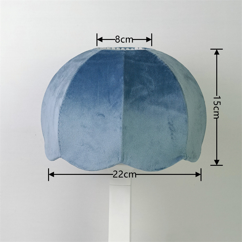 Pantalla semicírculo de 9 pulgadas azul cielo (profundo)