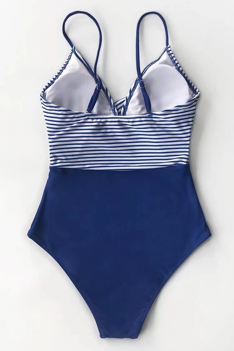 Women's Classic Style Stripe Solid Color 1 Piece One Piece Swimwear display picture 6