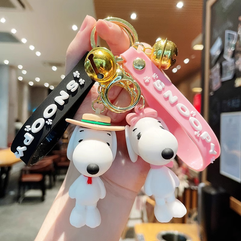 Cartoon Snoopy Keychain Pendant, School Bag Pendant, Keychain, Arcade Small Gift, Keychain Customization