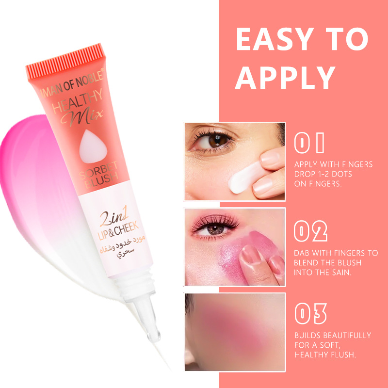 Rubor líquido mate que cambia de temperatura Aireado, ligero, transparente, desarrolla el color, de larga duración, quemado por el sol, baja saturación, alto brillo_voghion.com