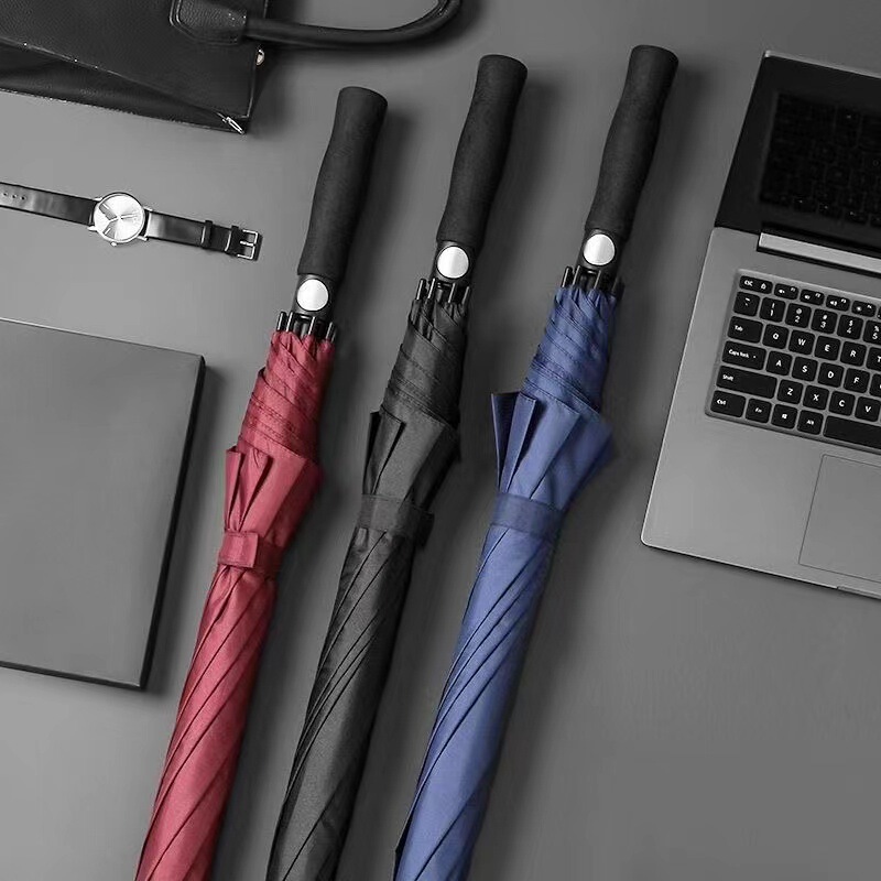 Umbrella long handle umbrella golf oversized double special umbrella automatic vinyl windproof men's high-grade umbrella logo customization