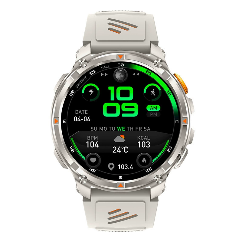 Bracelet, needle, flashlight, watch, bluetooth, tracks heartbeat, monitors oxygen level