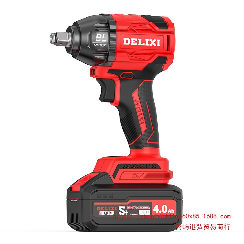 德力西无刷电动扳手锂电充电式冲击扳手大扭力汽修风炮架子工套筒