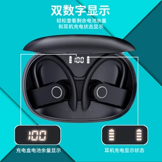 亚马逊跨境 A9S数显无线挂耳蓝牙耳机入耳式通话降噪无线耳机