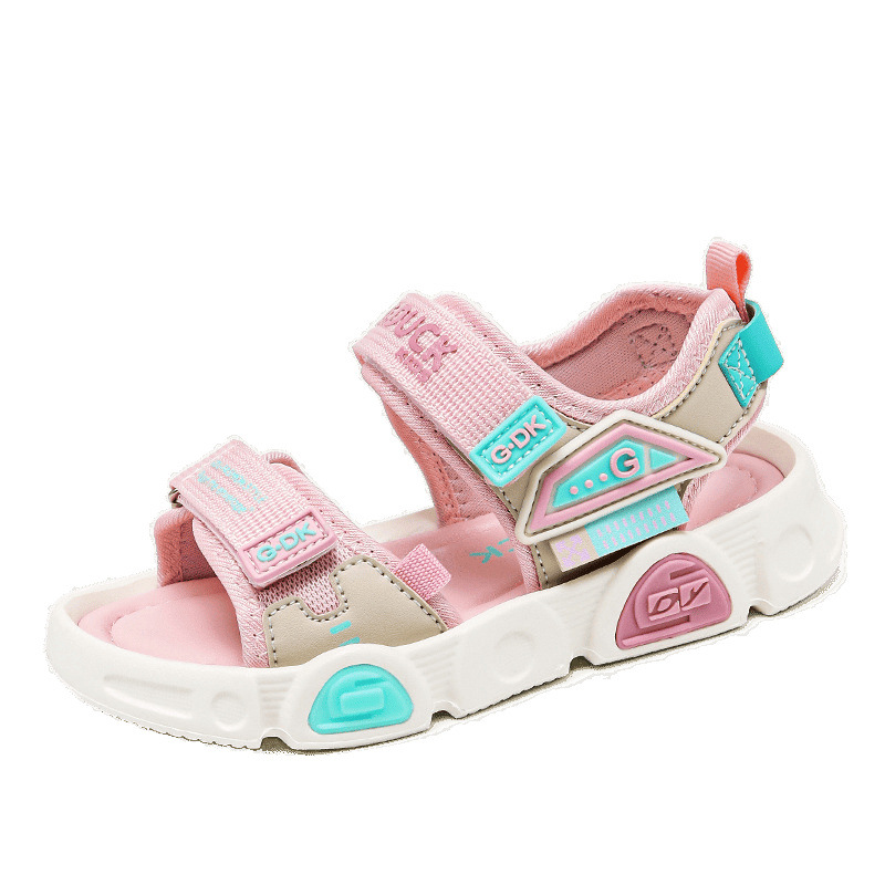 Zapatos para niños de patito amarillo 2025 verano nuevo estilo sandalias frescas de moda para niños pequeños y medianos zapatos de playa deportivos de ocio para niños