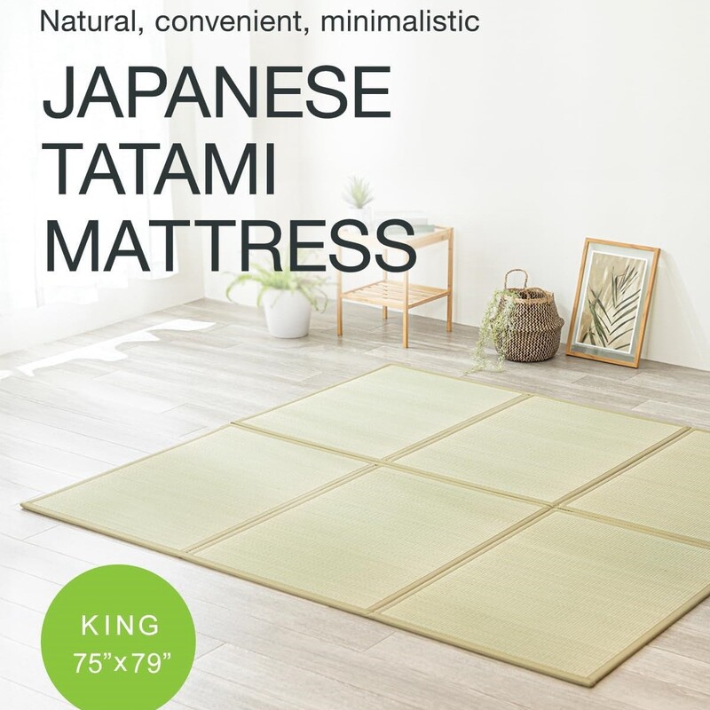 Tatami Mat Japanese-Style Foldable Tatami Mattress Natural Seagrass Mat Nap Mat Floor Mat Custom Breathable Eco-Friendly