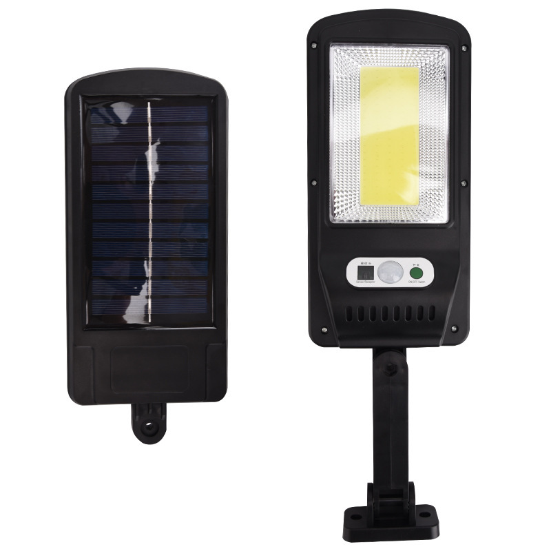 Lámpara de iluminación solar de suministro transfronterizo luz fuerte lámpara de calle solar impermeable lámpara de jardín al aire libre lámpara de pared de inducción del cuerpo humano
