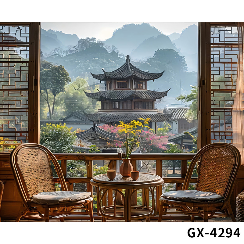 Paño de fondo de transmisión en vivo Nuevo estilo chino sala de transmisión en vivo pared de fondo diseño de escena tridimensional 3d accesorios de fotografía sentido avanzado