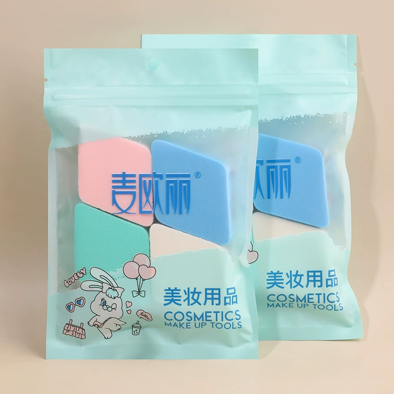 Фабрика оптовая четырехцветная ромбовидная пуховка (4 шт.)