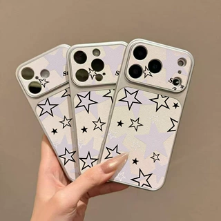 潮牌星星适用苹果18ProMax秒变贴皮手机壳15/14全包17高级13潮壳