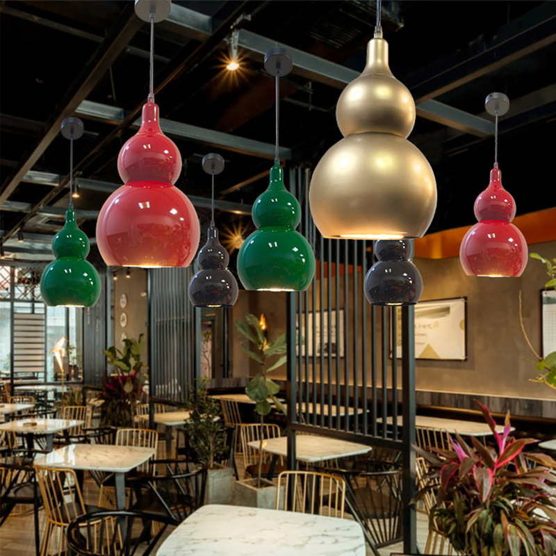 Industrial Style Restaurant Chandelier, Chinese Zen Tea Room Gourd Lamp, Hotel Dining Table Hot Pot Restaurant Corridor Aisle Decorative Lamp Industrial Style Restaurant Chandelier, Chinese Zen Tea Room Gourd Lamp, Hotel Dining Table Hot Pot Restaurant Corridor Aisle Decorative Lamp