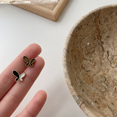 Yisen ESSTUDIUO Small Oil-Effect Butterfly-Shape Metal Buttons for Summer Clothing: Shirt, Cardigan, and Sweater Buttons