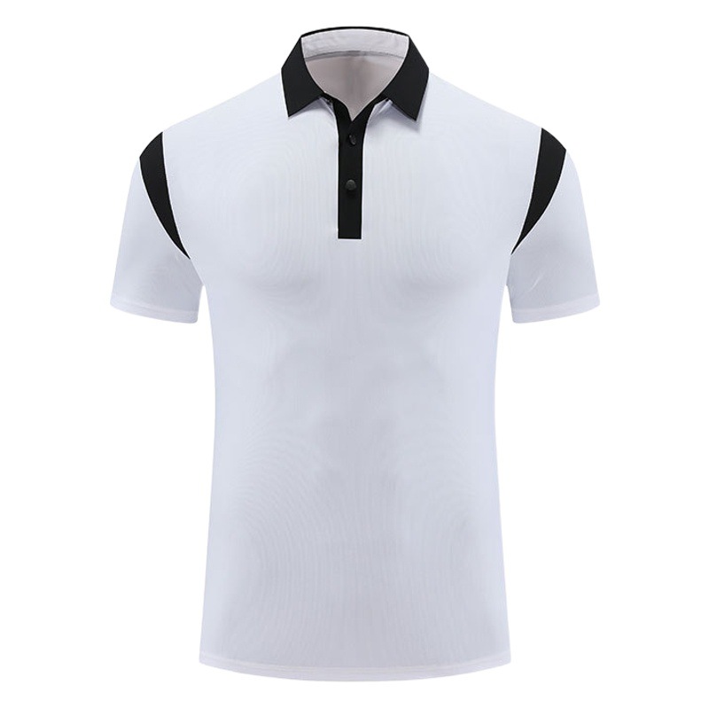 Moda costura protección solar ropa de secado rápido deportes camiseta de manga corta golf para hombres ropa de fitness al aire libre grupo camisa POLO para hombres