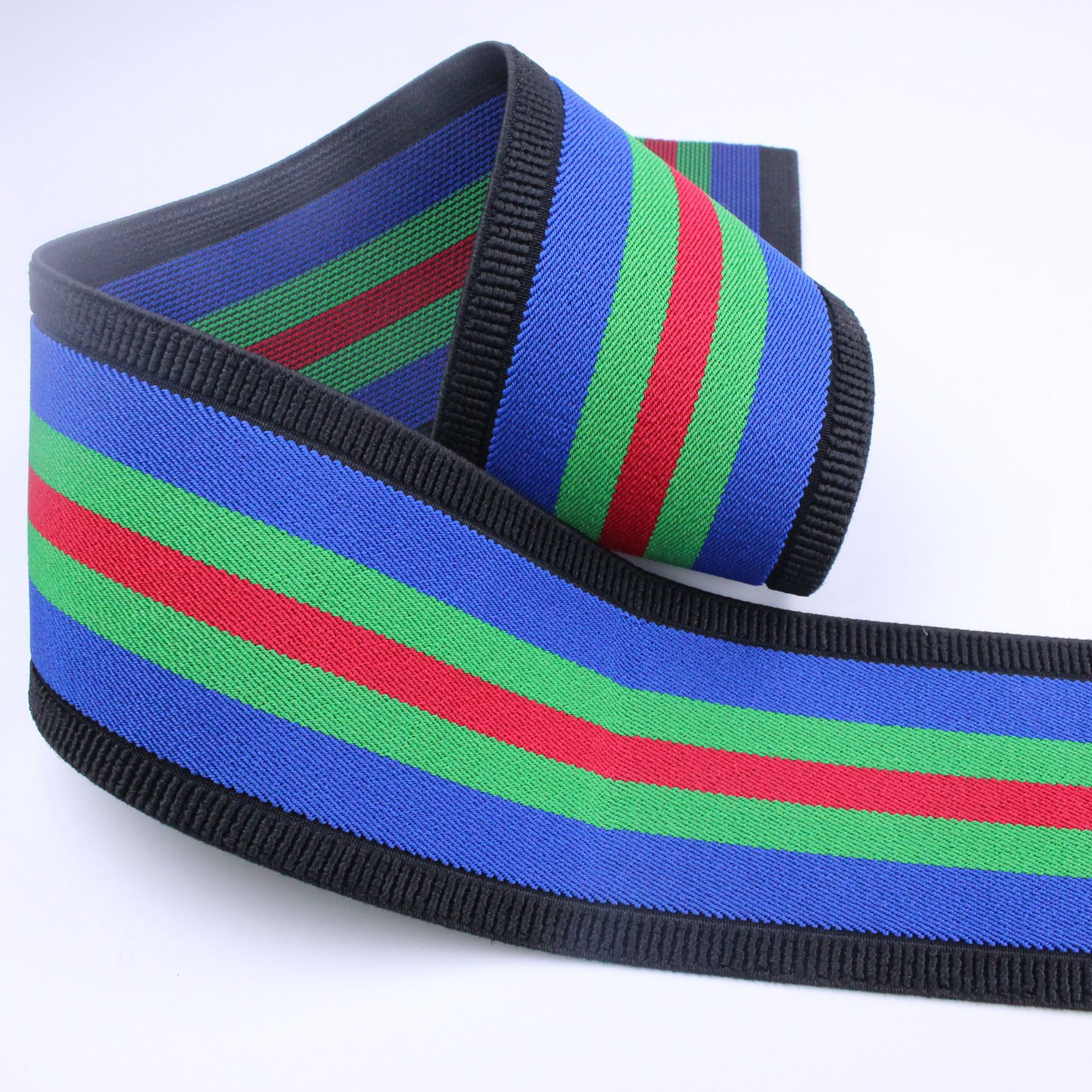 Cinturón elástico de poliéster de color alto elástico 7.5cm resistente al desgaste alto elástico fábrica al por mayor un envío gratuito