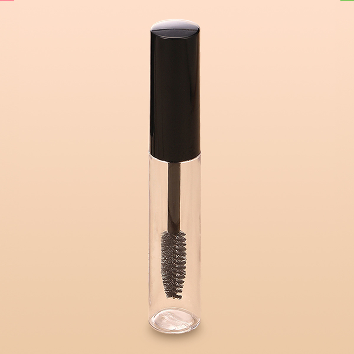 10ML transparente cepillo de rímel fino botella vacía crecimiento delineador líquido tubo vacío maquillaje sub-botella muestra con cabeza de cepillo
