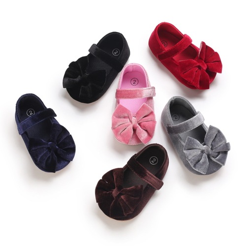 Spring, summer and autumn, 0-1 year old girl's shoes, soft sole, fashionable princess shoes, baby toddler shoes
