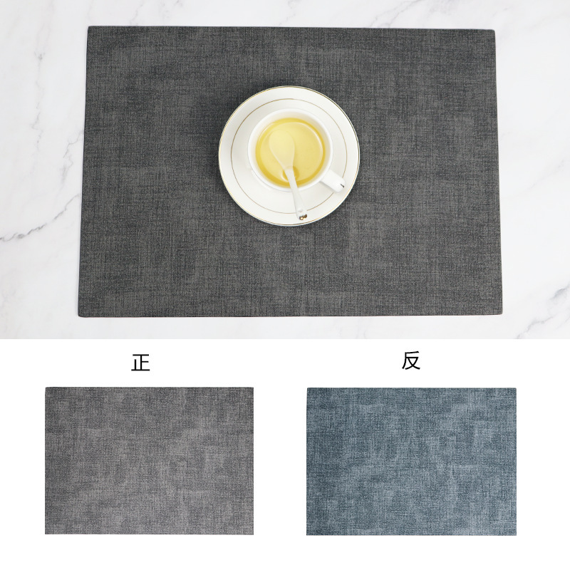 北欧insシンプルなテーブルマット革のテーブルマット両面アイデアpu洋食マットスポット卸売り防水断熱マット|undefined