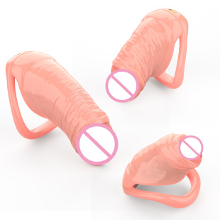 Embedded small lock cylinder two-color pretender CB chastity lock JSSMATE