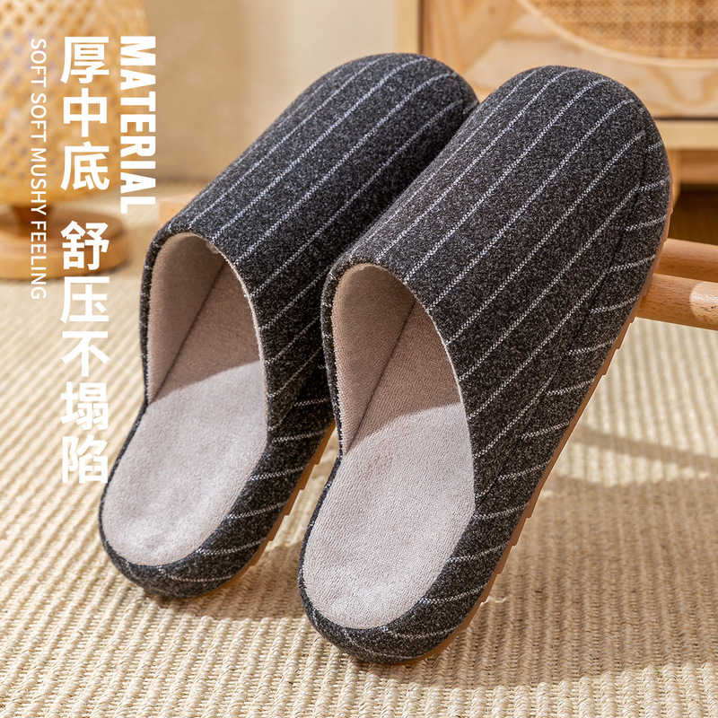 高品质棉拖鞋女款冬季2025新款室内居家保暖毛绒舒适厚底棉拖家用|undefined