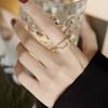 High quality small design ring, sophisticated jewelry, accessory, internet celebrity, trend of season, micro incrustation, on index finger