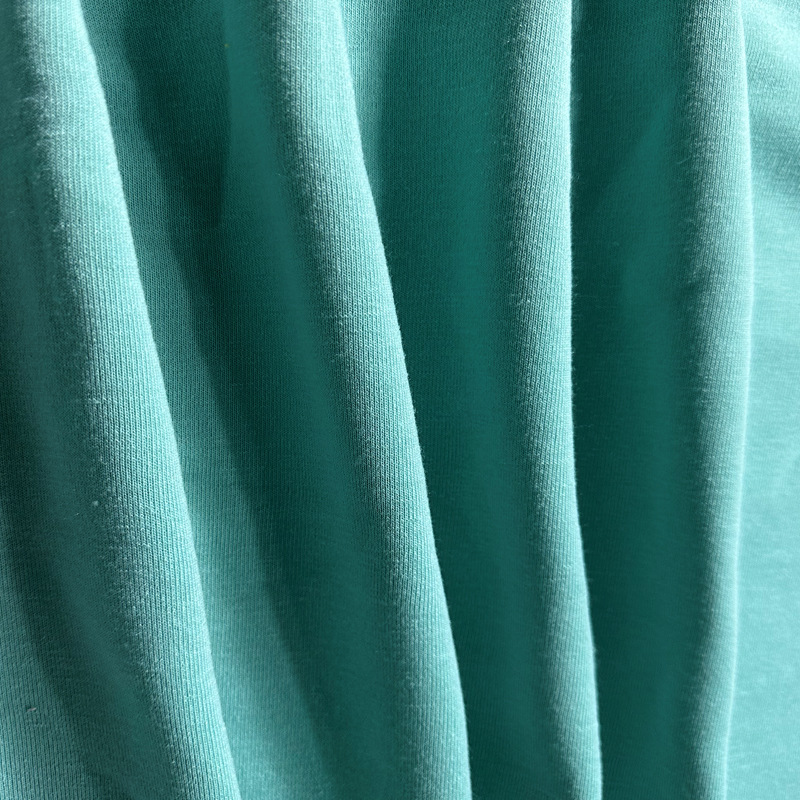 可定 制颜色持续弹性抗皱针织柔软亲肤天鹅绒面料汗衣T恤制作布料