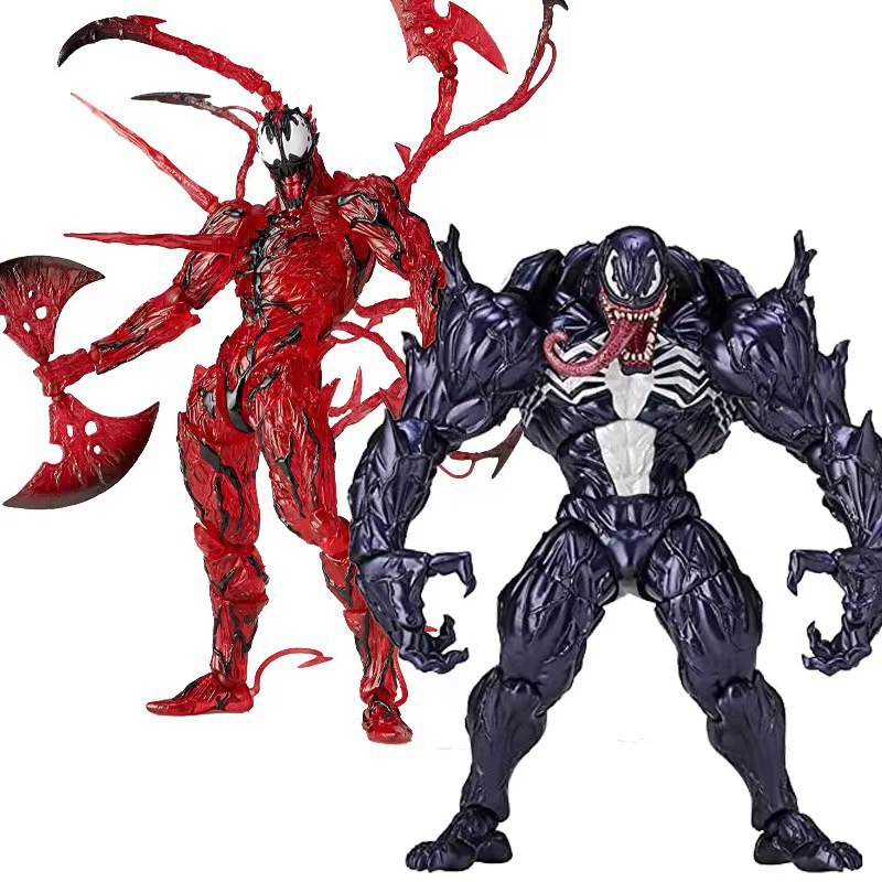 Venom 2 Yamaguchi Style Red Carnage Eddie the Amazing Spider-Man Anti-Hero Venom Marvel Action Figure Toy