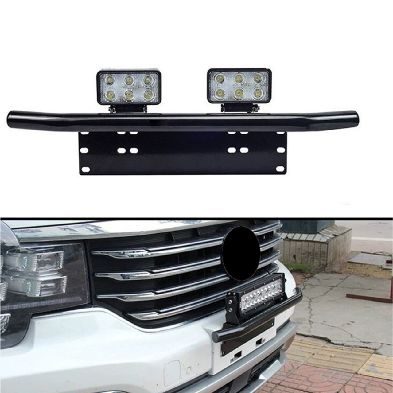 Производитель источника автомобиля, внедорожник, модифицированная рамка номерного знака, противотуманные фары, рамка освещения номерного знака, рамка прожектора из алюминиевого сплава