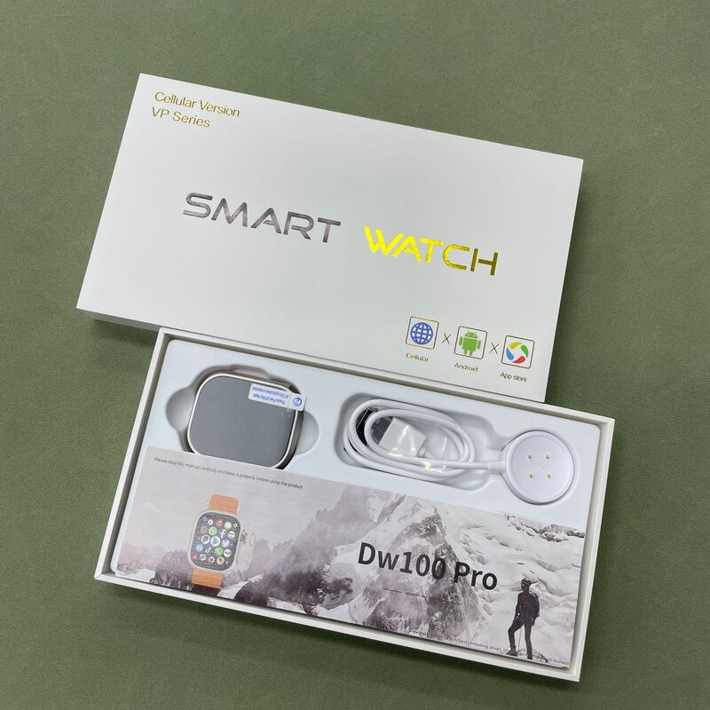 New DW100pro Smart Phone Watch Cellular Card Version Fingerprint Unlock and Shun Cheng 4.0 Morse Code