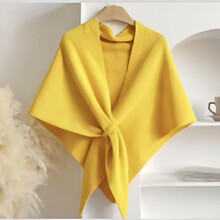 披肩女春秋外搭不规则高级感上衣2025年新款中年妈妈针织斗篷洋气