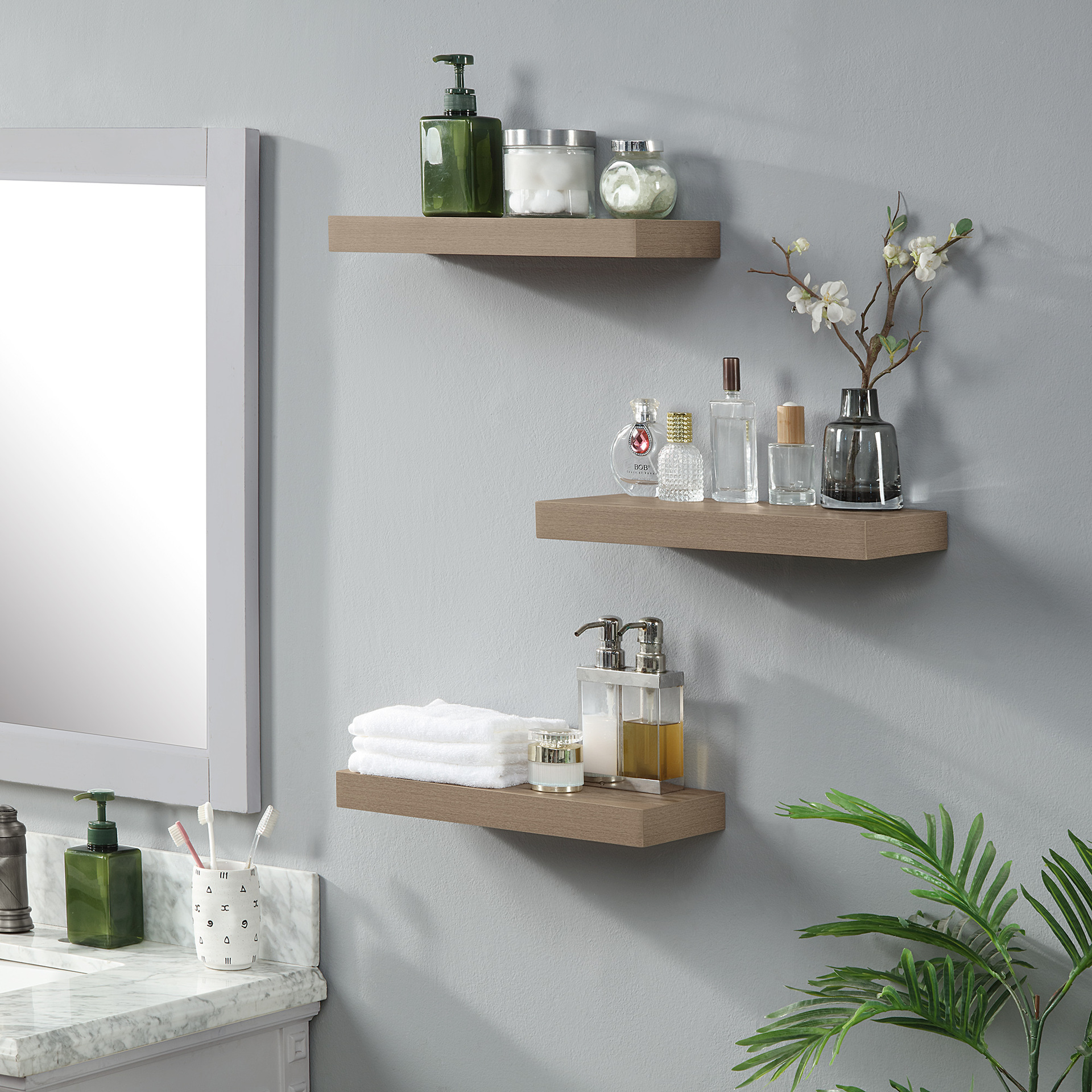 estante de pared tablero de madera tipo estante de pared tablero de sala de estar comedor dormitorio pared colgante soporte de carga ahorrar espacio image 2
