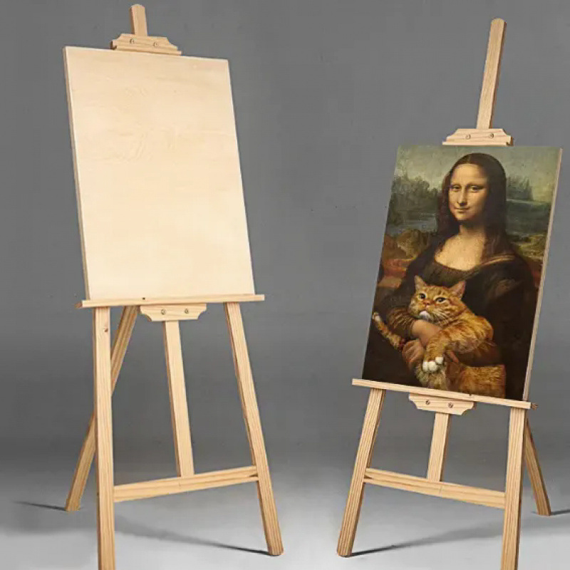 イーゼル調節可能なスケッチ絵画油絵広告ディスプレイスタンド折りたたみアート学生用品無垢材イーゼル製図板|undefined